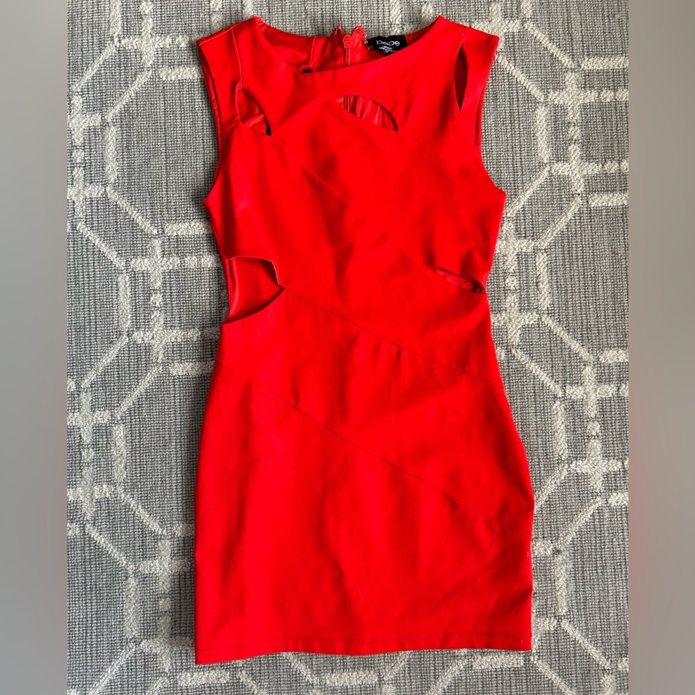 Bebe bodycon cutout dress. Size S.
